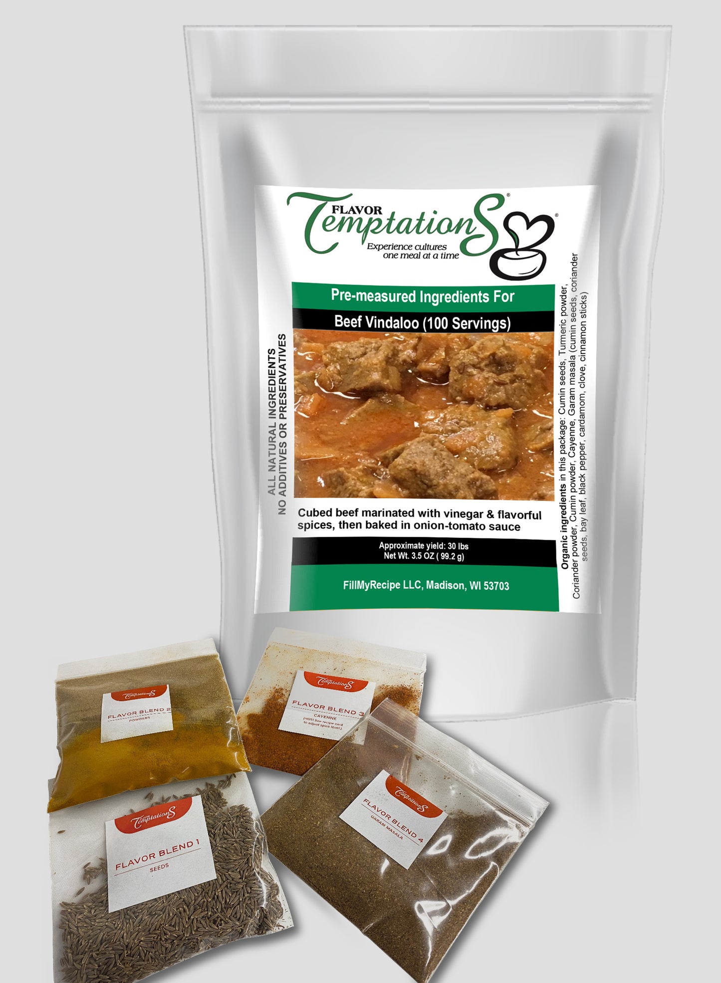 FOOD SERVICE Beef Vindaloo Spice Kit