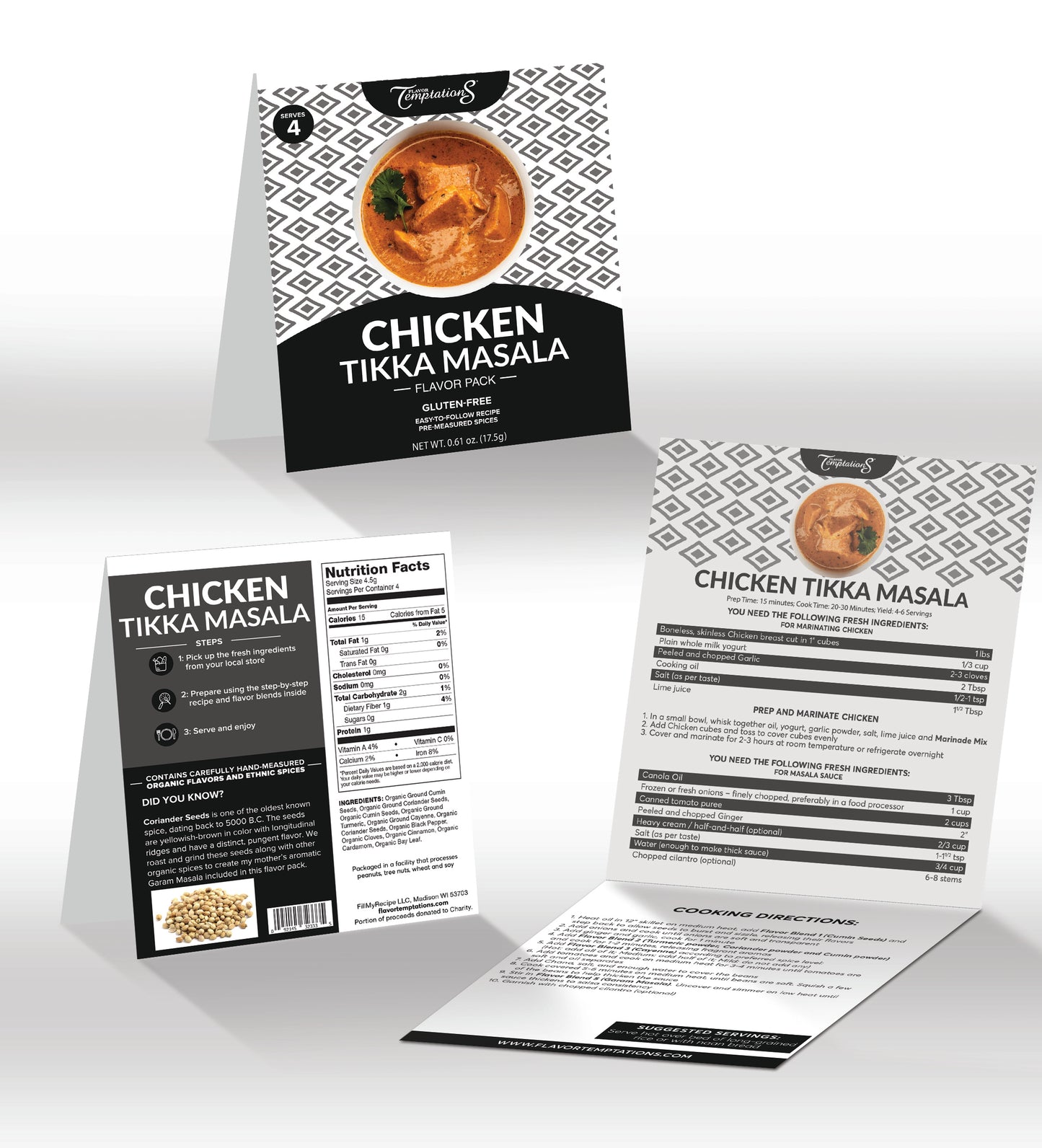 Variety Indian Spice Mix Kits (3)