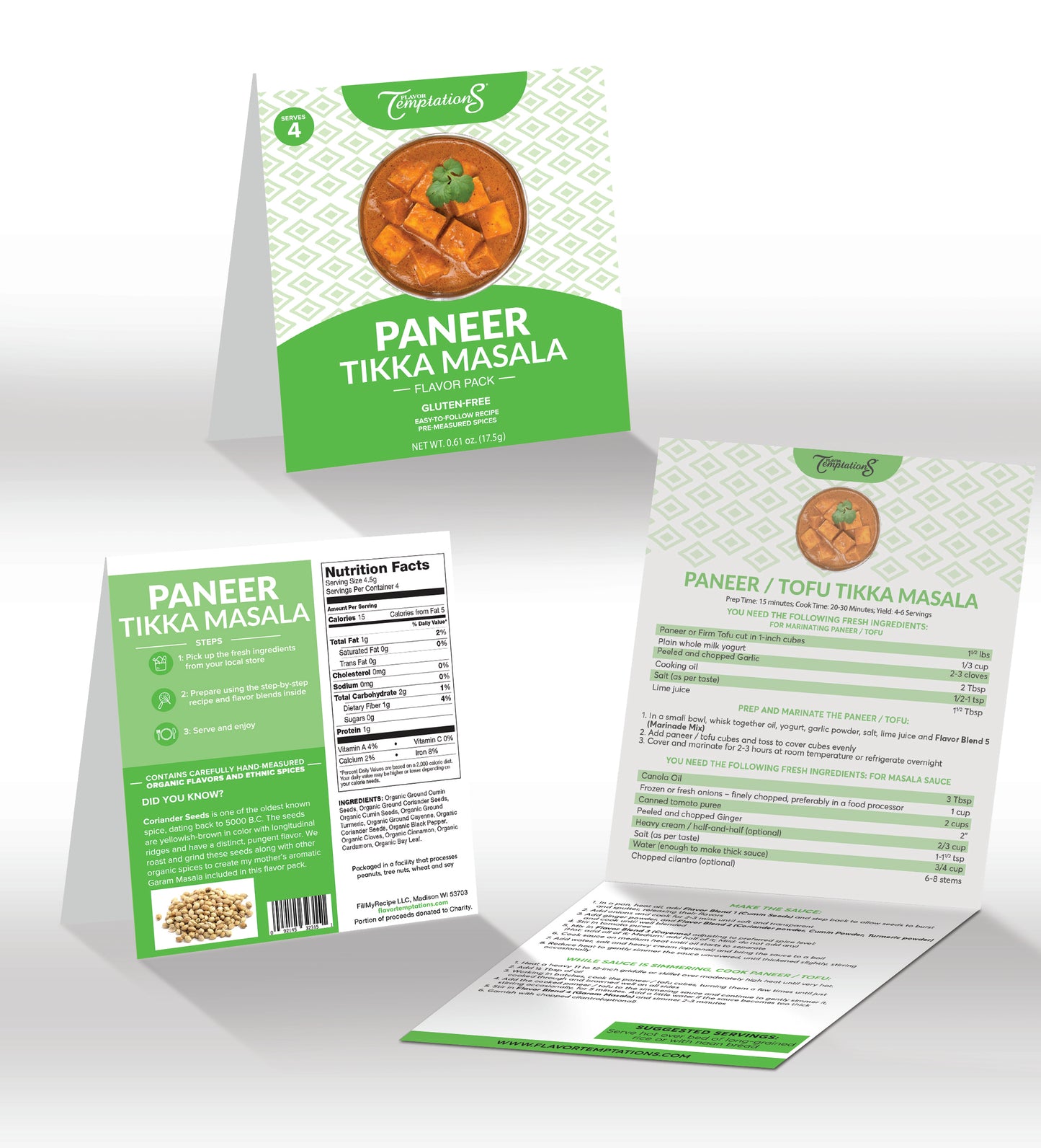 Paneer Tikka Masala Spice Mix Kits