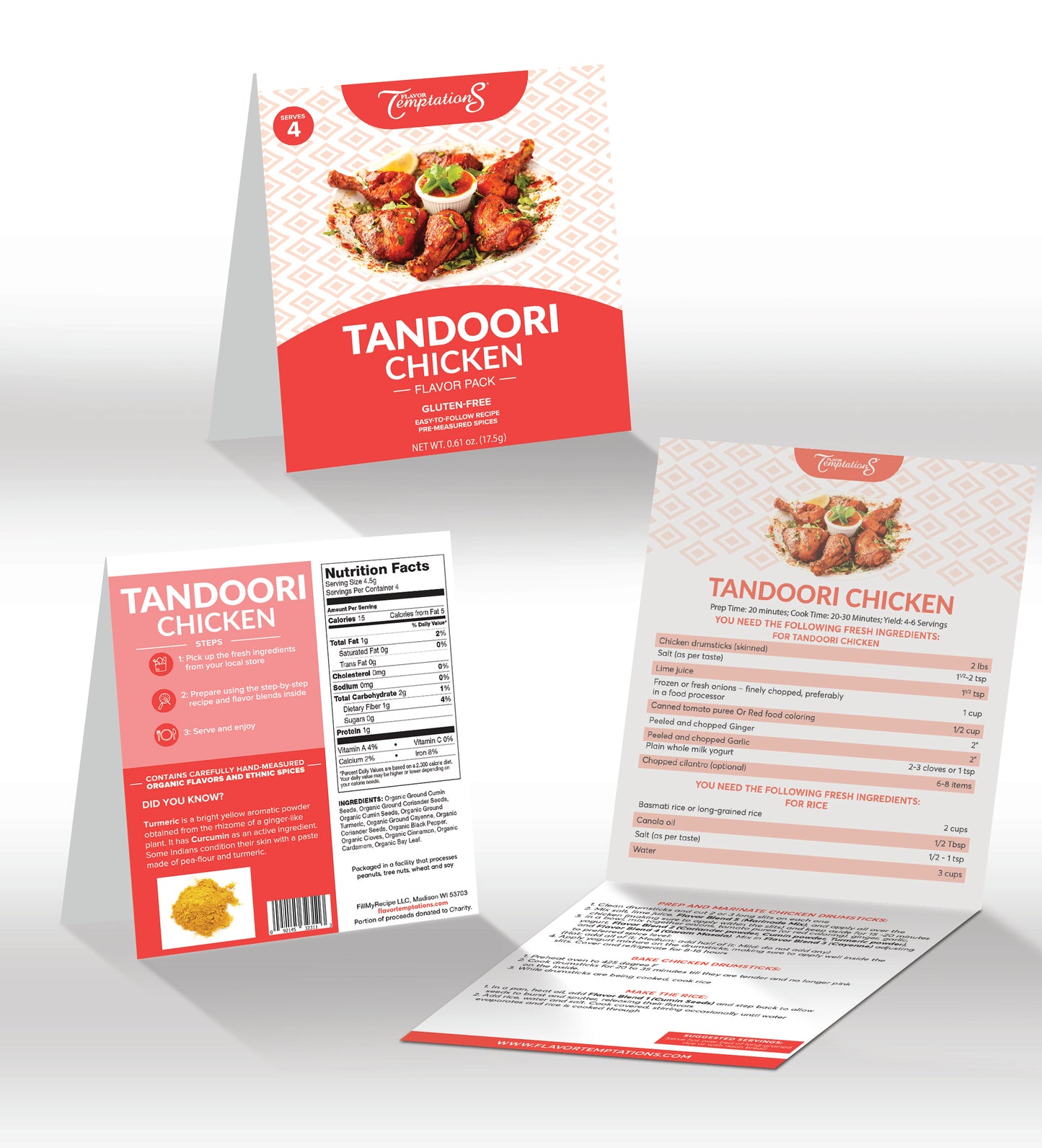 Tandoori Chicken Spice Mix Kits