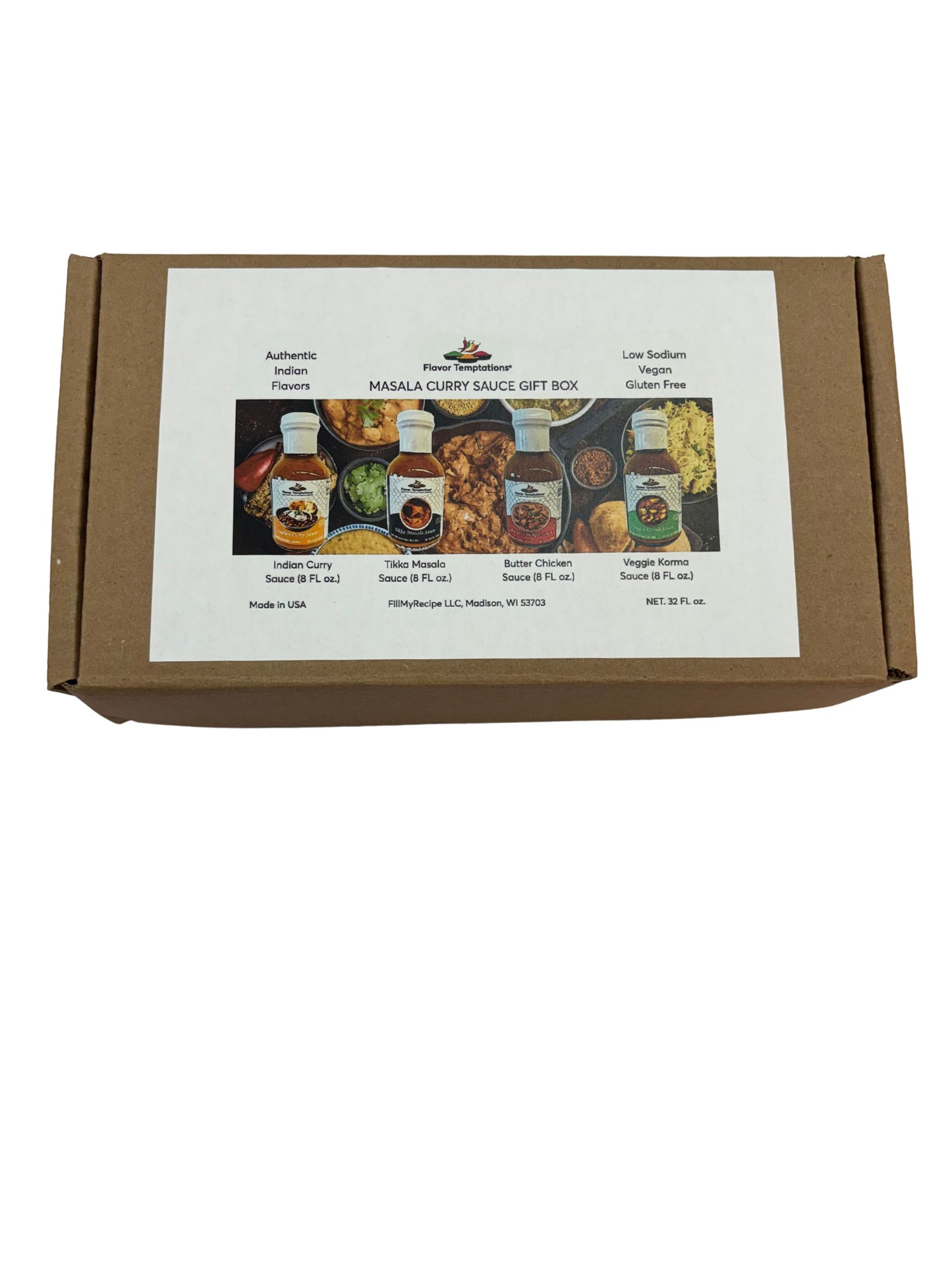 Masala Curry Sauce Gift Box – 4 Indian Style Curry Sauces