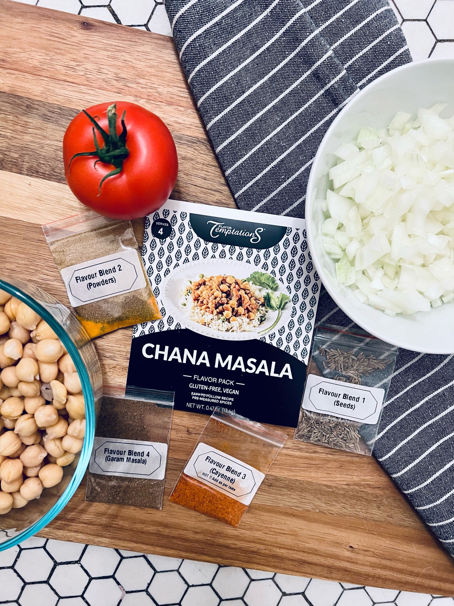 Chana Masala Recipe using Spice Mix