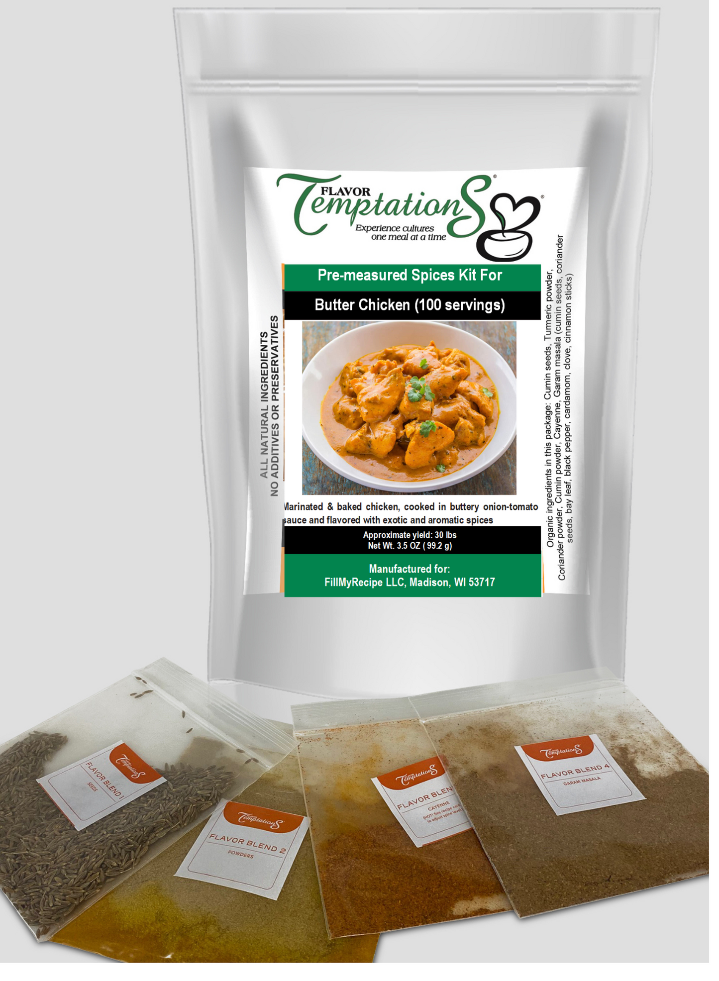 FOOD SERVICE Butter Chicken Spice Kit
