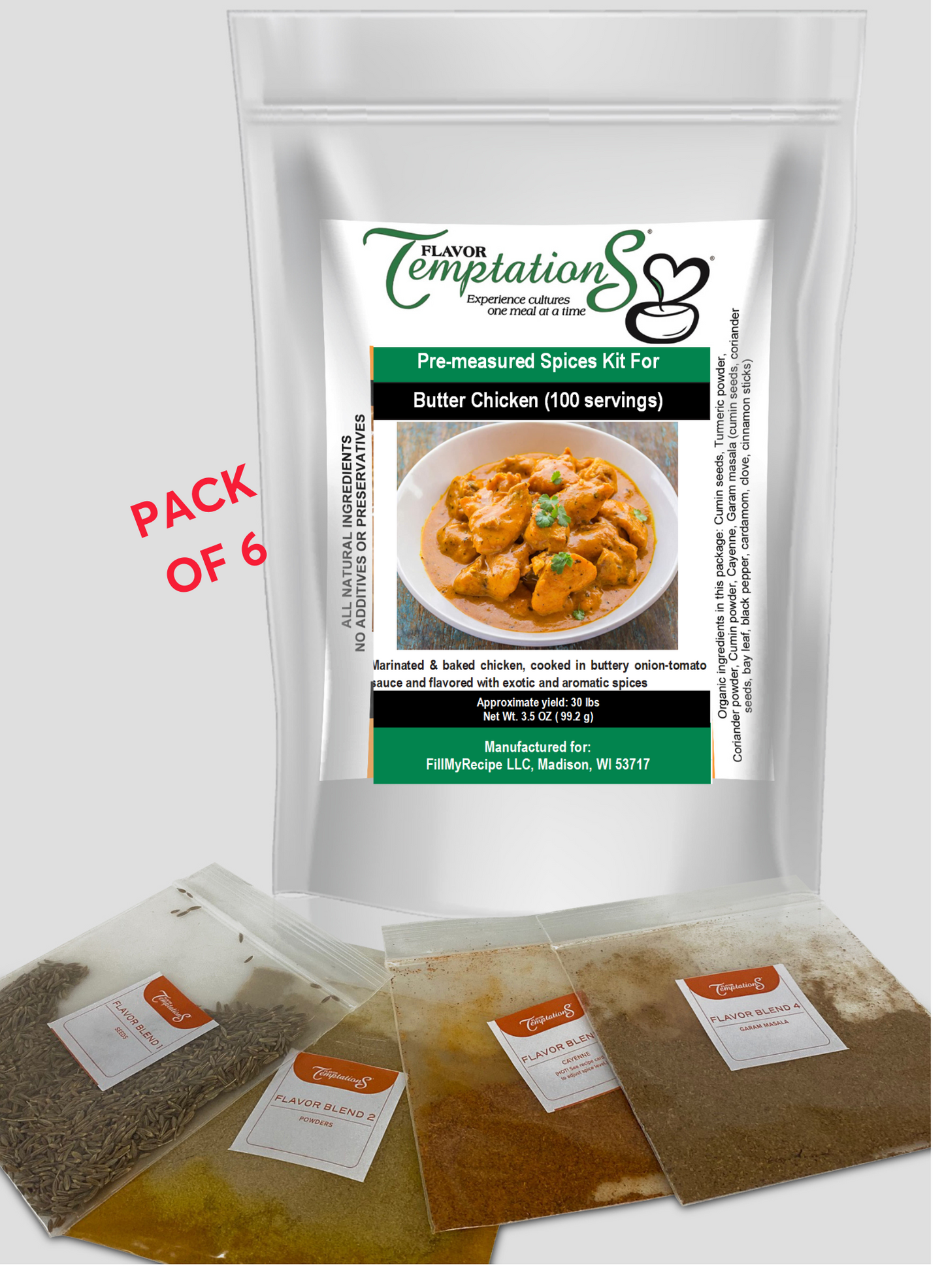 FOOD SERVICE Butter Chicken Spice Kit