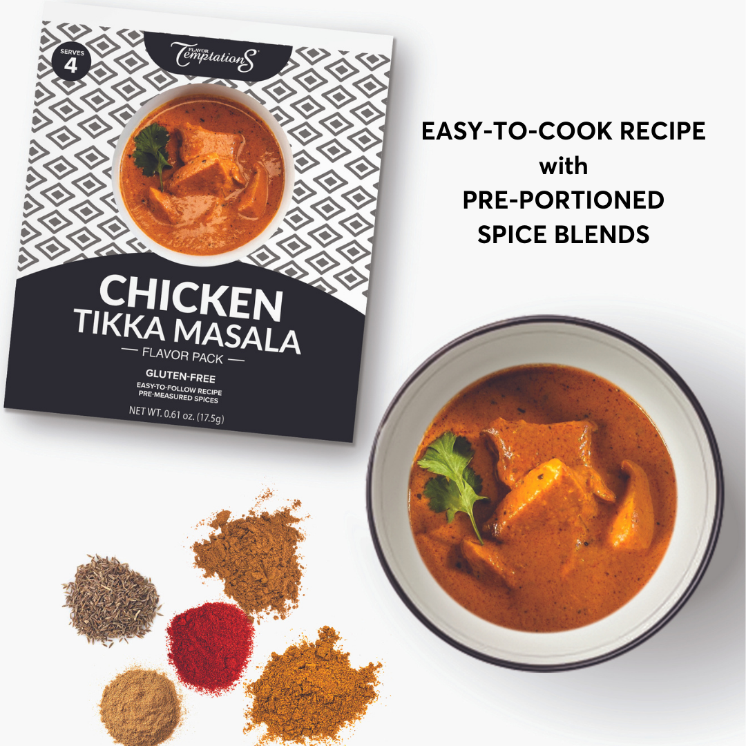 3 Easy Indian Recipes PLUS Pre-portioned Indian Spices – Flavor Temptations