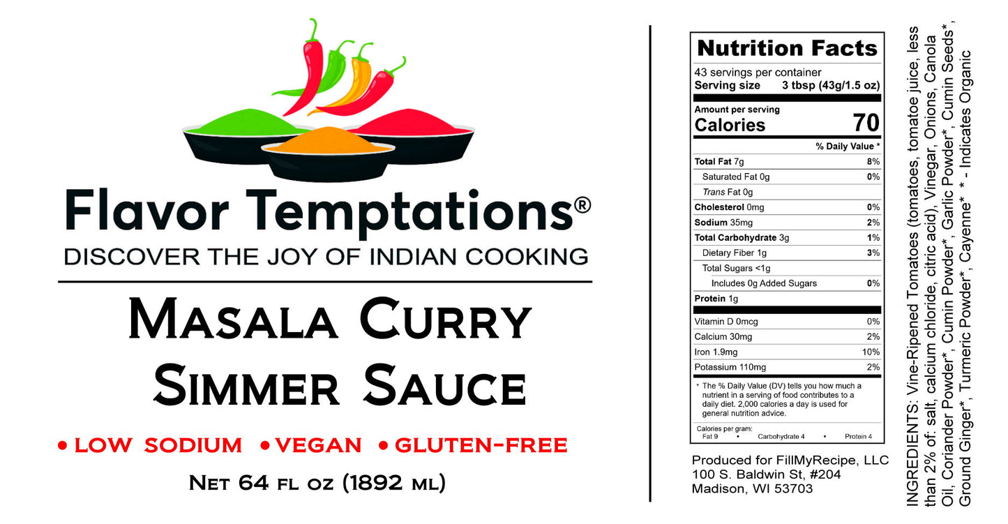 FOOD SERVICE Masala Curry Sauce