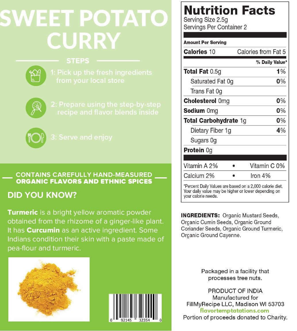 Sweet Potato Curry Spice Mix